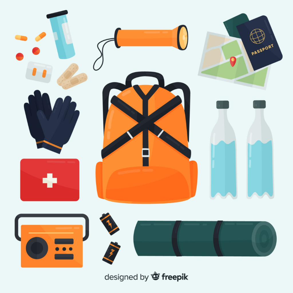fluchtrucksack packliste beispiel